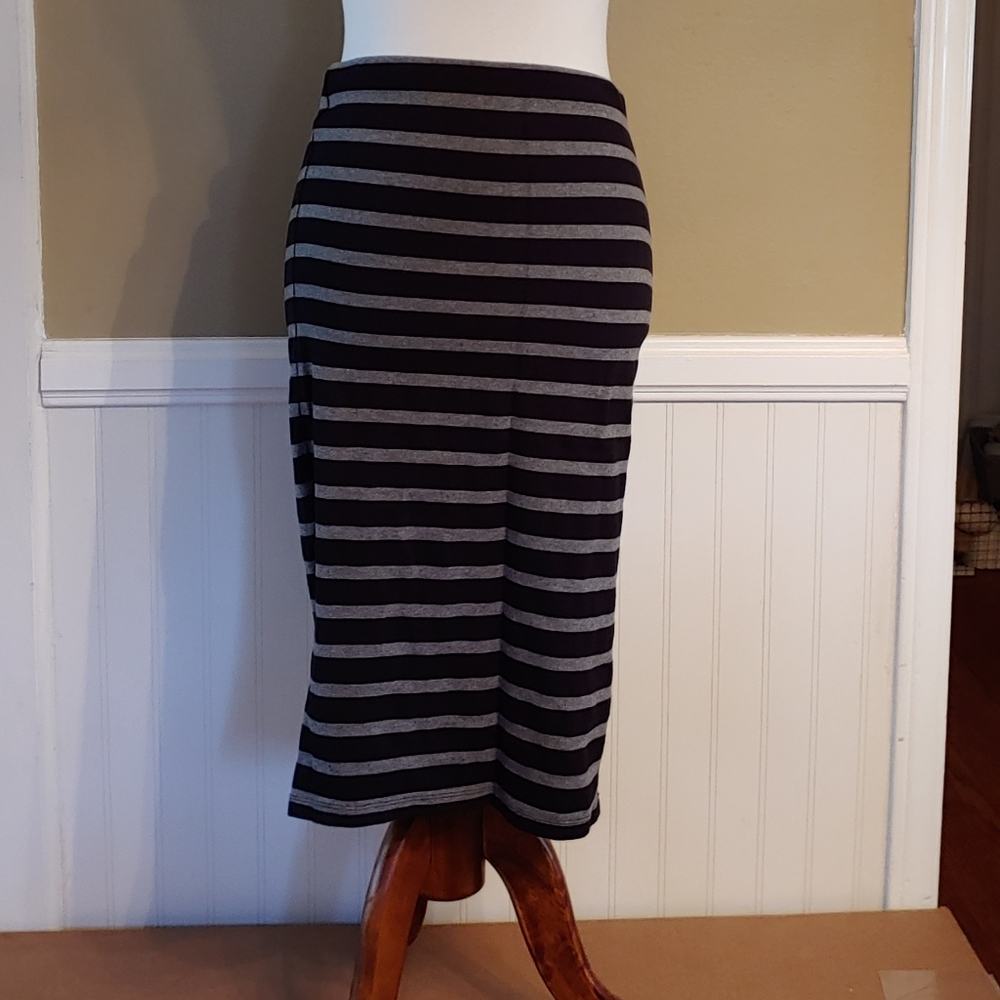 EXPRESS STRIPED PENCIL SKIRT MEDIUM